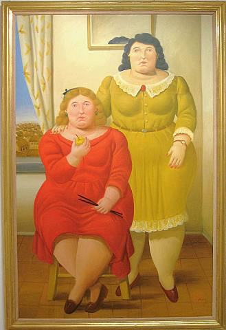 Fernando Botero Two Sisters